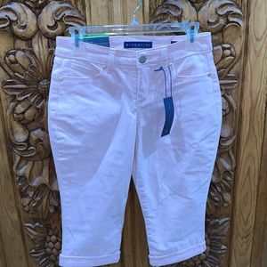 NWT Bandolino Lisbeth Skimmer pink denim crop 4 petite